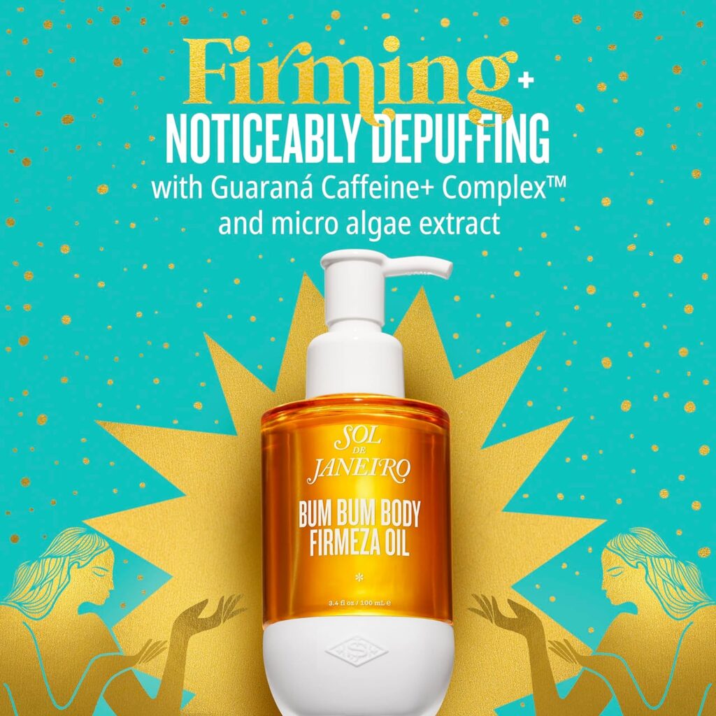 SOL DE JANEIRO Bum Bum Firmeza Body Oil, Guarana Caffeine Complex supports a healthy lymph system to promote drainage for firmer looking skin.